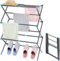 APEXCHASER Oversize Clothes Drying Rack, 3-Tier Drying Rack Clothing, Expandable Metal Laundry Drying Rack, Air Drying Rack, No Install, 24lb Capacity, 14.9" D x 29.3" W x 39.3" H, Graphite