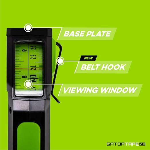 MK2.0 16ft Measuring Tape - Top View Reading - Dual Scale