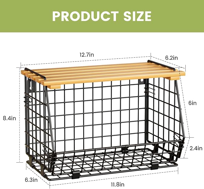 Wire Fruit Basket for Kitchen Storage: Hanging and Counter Basket for Vegetable Produce - Potato and Onion Storage for Pantry 3 Pack