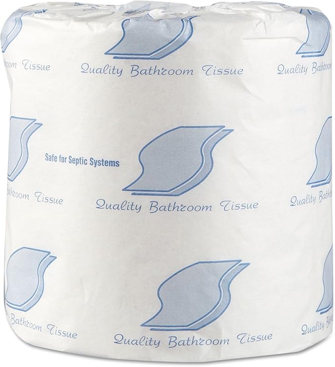 GEN 218 Standard Bath Tissue, 1-Ply, 1000 Sheets (Case of 96 Rolls)