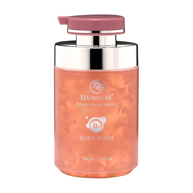 Xiaomoxuan Gift Set Box for Personal Care Sakura Body Wash with Sea Salt Shampoo and Balancing Spray 3-Piece Full-Body and Hair-Care Set for Women and Men