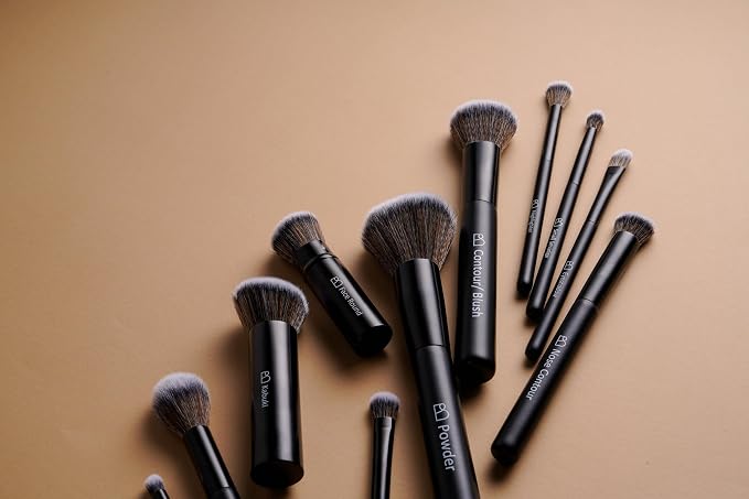 Professional Makeup Brushes BS-MALL With Travel Case - Kabuki Brush Eyeshadow Brush, Concealer Brush, Blush Brush Bronzer & Foundation Brush 20 Pcs, Labeled Daily Use & Versatile Occasions Gift Box
