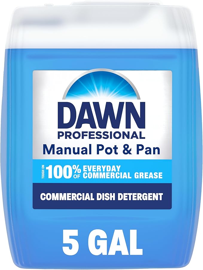 Dawn PRO Manual Pot and Pan Detergent, Dish Soap Liquid for Dishwashing by Hand, Bulk Concentrate for Commercial Use, 5 gal