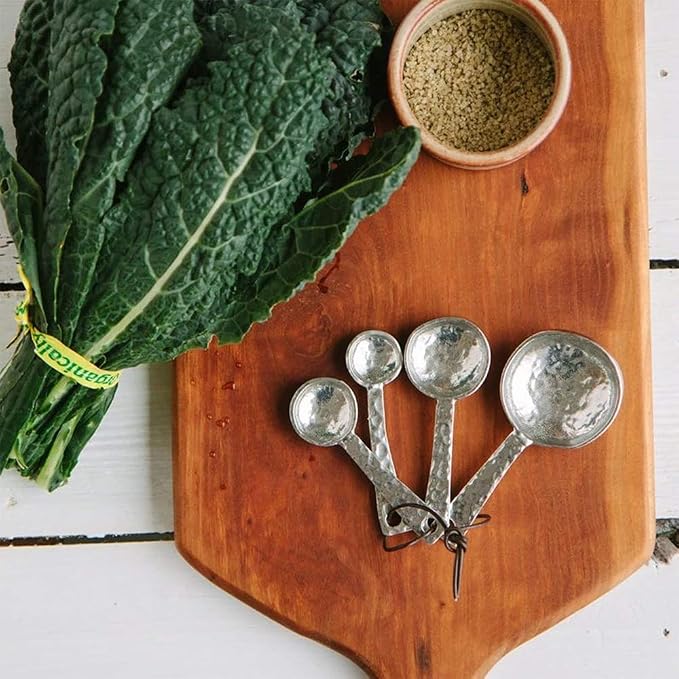 Crosby & Taylor Roman Pewter Measuring Spoons, Handmade in America