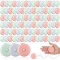 Kigeli 100 Pcs Retractable 60 Inch Measuring Tape - Mini Soft Measurement Tape for Fabric, Sewing, Body