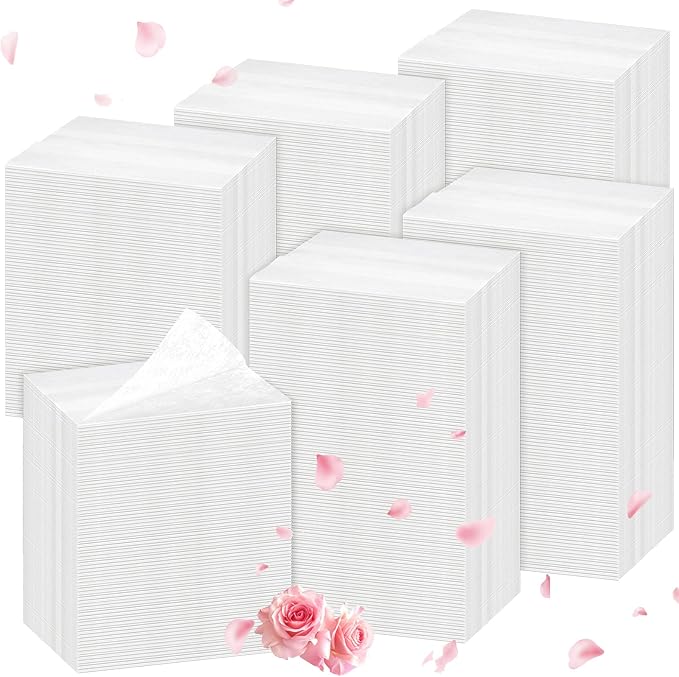 600 Count Dryer Sheets Bulk Fabric Softener Rose Scent Dryer Sheets Naturally Softens and Removes Static Cling, Ideal for Large Households, Sensitive Skin