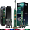 Wagner Stern WHITEN+ Electric Toothbrush, 48,000 VPM, Pressure Sensor, 5 Modes, 8 Brush Heads, Travel Case
