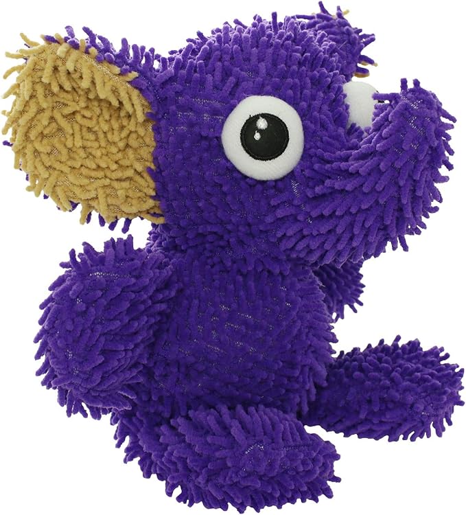 MIGHTY Tuffy Microfiber Medium Ball Elephant Dog Toy | Ultra Durable Plush Toy with Multiple Layers & Reinforced Seams , Washable and Floats , Mighty® Construction
