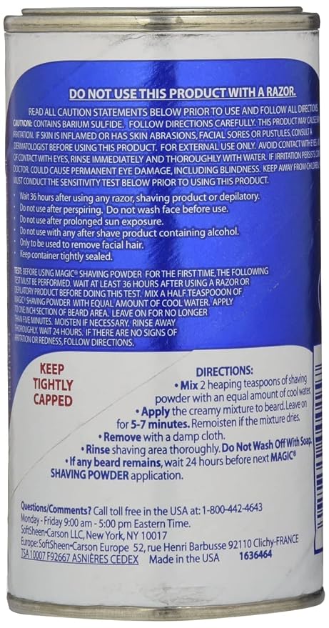 Magic Shaving Powder Blue Regular Strength 5 oz (Pack of 5)