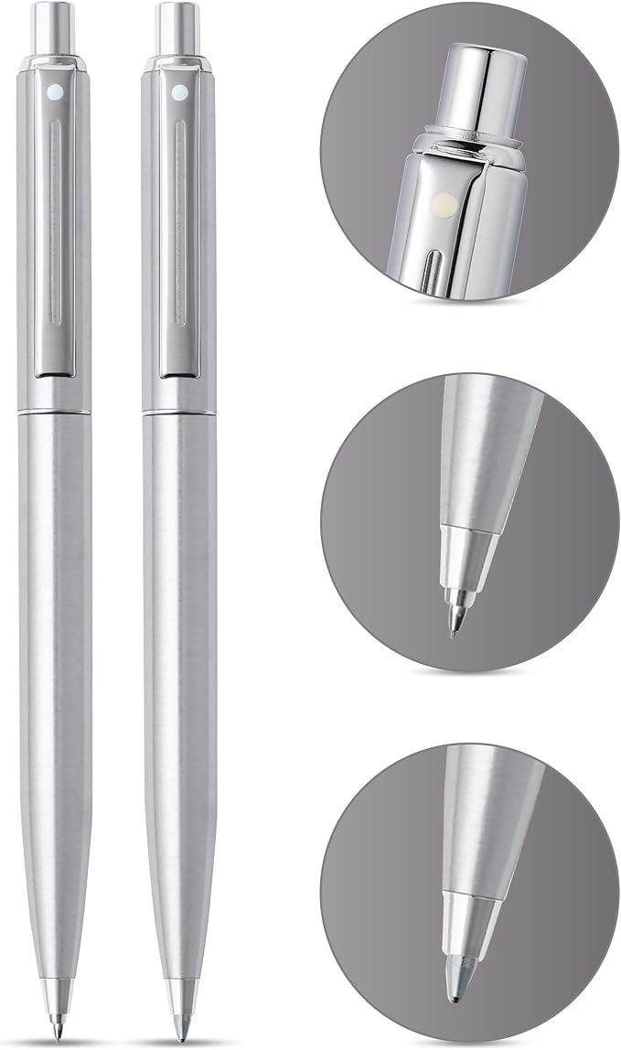 Sheaffer Sentinel Brushed Chrome Ballpoint Pen & 0.7mm Pencil
