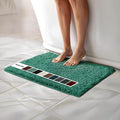Muddy Mat® | Chenille Bathroom Rugs Quick Dry Microfiber Mats Non Slip Washable, Extra Thick, Soft and Highly Absorbent Bath Mats for Bathroom, Kitchen, and Shower Floor - Seafoam Green 18"x28"