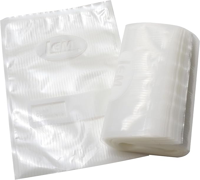 LEM Products MaxVac Quart Vacuum Sealer Bags, 8" x 12", 44 Count