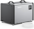 Yaufey 125 Pints Commercial Dehumidifier with Drain Hose for 6500 Sq.Ft. Crawl Space, Basement, Industrial, 10-90% RH Humidity Control, 24/7 Running Continuous Drainage, TUV Certified, 5-Yr Coverage