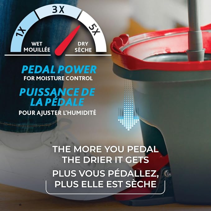 Vileda EasyWring Microfibre Spin Mop & Bucket Floor Cleaning System