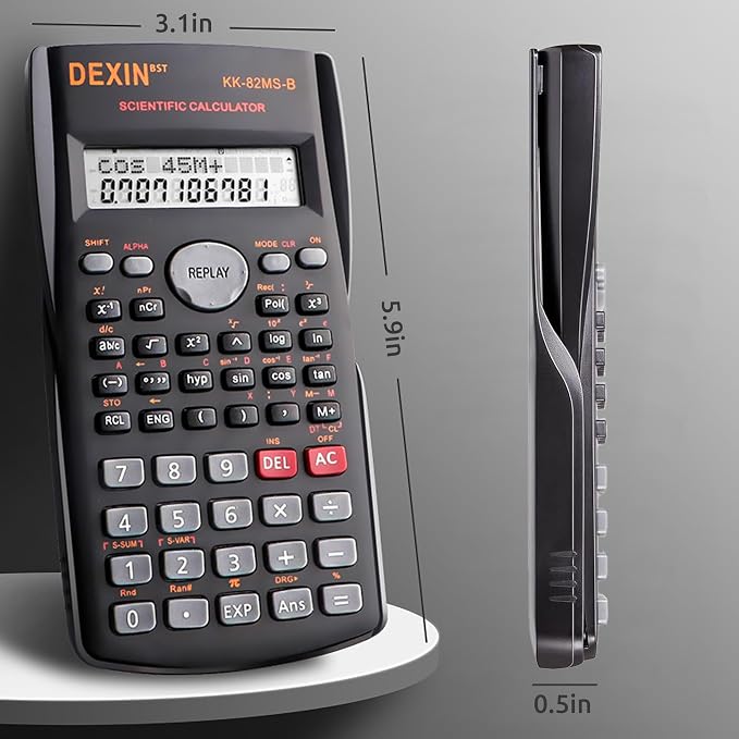 24 Pack Scientific Calculators, 2 Line Engineering Large Display Scientific Calculator Bulk Multi-Function Ideal for Student Teacher Algebra Chemistry Finance Construction Office School Business