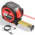 SENDA 3-in-1 Laser Tape Measure - 197Ft Rechargeable Laser Measuring Tape with 20 Data Storage & 16Ft Self-Locking Measuring Tool with Magnetic Hook - Pythagorean, Area, Volume, Ft/Ft+in/in/M Unit