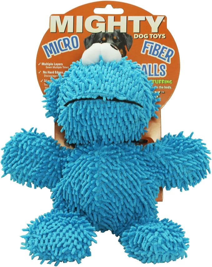 MIGHTY® 2 Pack Microfiber Medium Monster Dog Toys | Ultra Durable Plush Toy with Multiple Layers & Reinforced Seams , Washable and Floats , Mighty® Construction