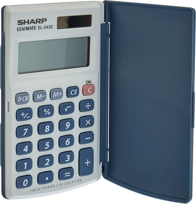 SHARP EL243S POCKET CALC SILV EL243S