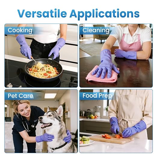Borje Nitrile Exam Gloves Small, 100 Count Disposable Gloves, Iris Blue | Latex-Free Powder-Free, Food Safe, Cooking, Cleaning