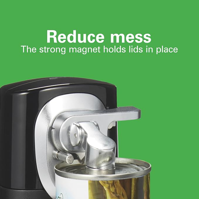 Hamilton Beach FlexCut 2-in-1 Cordless Rechargeable Electric Can Opener | With Removable Automatic Walking Cut Head | Detachable Easy Clean Blade | Opens All Size Cans | Extra Tall | Black | 76611FG