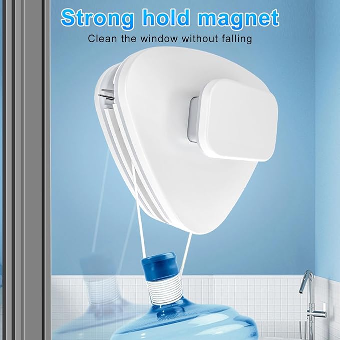 Double Sided Magnetic Window Cleaner, Outside Magnetic Window Cleaner, Double Sided Window Brush Glass Wiper Cleaning Tools, Outside Glass Wiper for Window Cleaning (8-15)