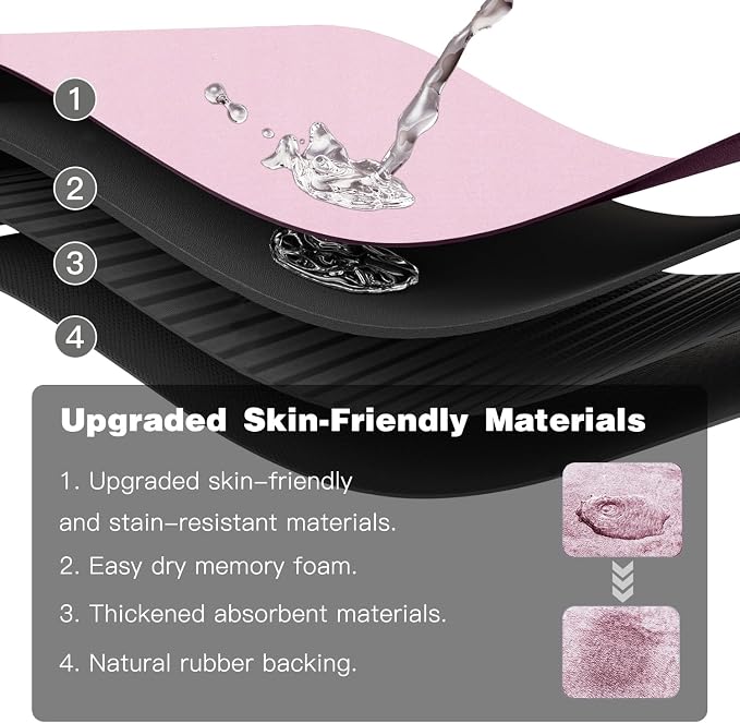 TYUU Pink Bath Mat, Bathroom Rugs Non Slip Washable Thin Absorbent Quick Dry Bath Mat Fits Under Door Bathroom Floor Mat Perfect for Bath, Shower, or Sink 17"x59" Pink