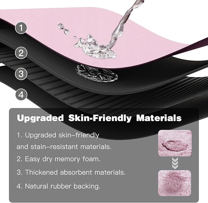 TYUU Pink Bath Mat, Bathroom Rugs Non Slip Washable Thin Absorbent Quick Dry Bath Mat Fits Under Door Bathroom Floor Mat Perfect for Bath, Shower, or Sink 16"x24" Pink