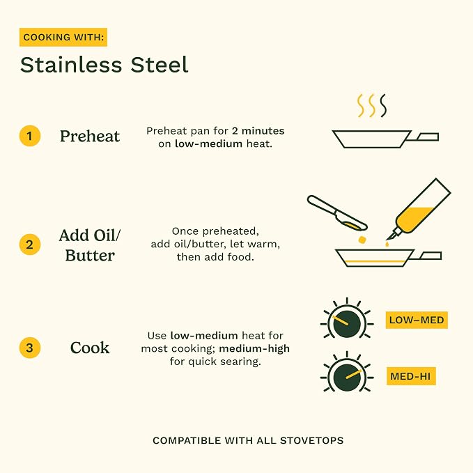Cuisinart 7-Piece Stainless Steel Pots and Pans Set, Cookware Set Compatible with Induction, Electric, Gas Cooktops, Aluminum Core for Quick Even Heat, Cool Grip Handles, Dishwasher Safe, Oven Safe | Dishwasher-safe pots and pans set with oven/inductio...