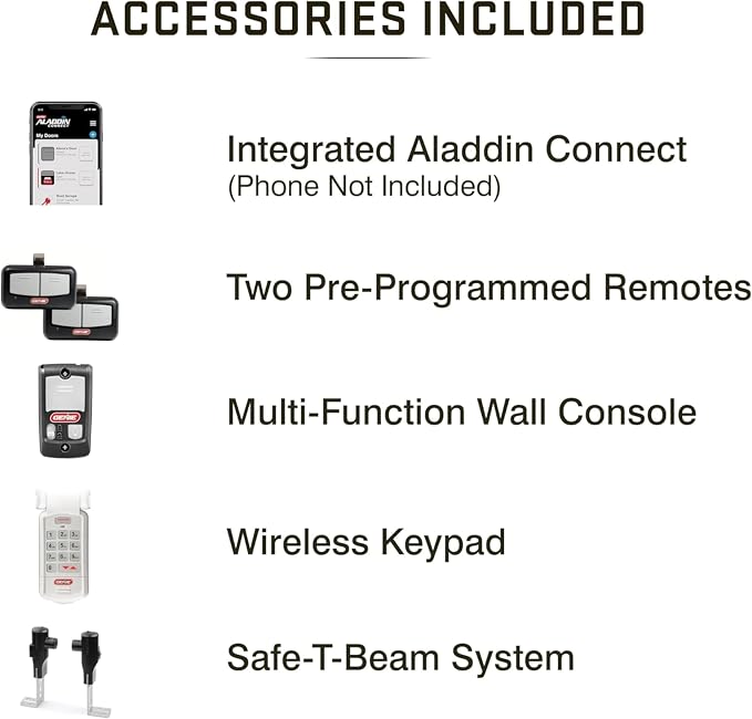 Genie QuietLift Connect – WiFi Smart Garage Door Opener with Added Wireless Keypad, ¾ HPC Smart Belt Drive – Compatible with Alexa and Google Assistant, Model 3053-TKV