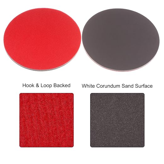 uxcell 12pcs 3000 Grit Sanding Sponge 6 Inch Hook and Loop Sponge Sanding Disc Wet/Dry for Car Wood Drywall Metal