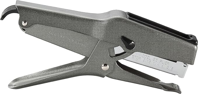 Bostitch Office B8 Plier Heavy Duty Stapler with 1250 1/4" Staples - Full Strip Metal Bostitch Stapler for Cardboard, Paper and Fabric (45 Sheet Capacity)