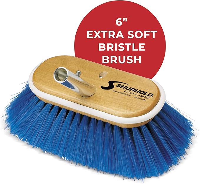 Shurhold 6" Nylon Extra Soft Bristles Deck Brush