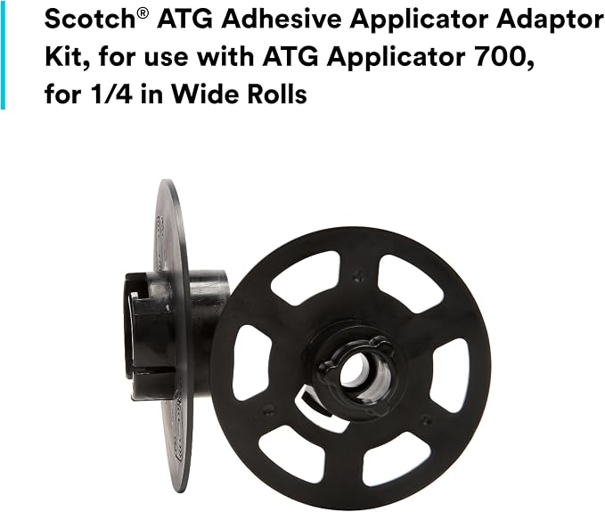 3M Scotch ATG 700 Adhesive Applicator, 1/2 in and 3/4 in wide rolls, Yellow