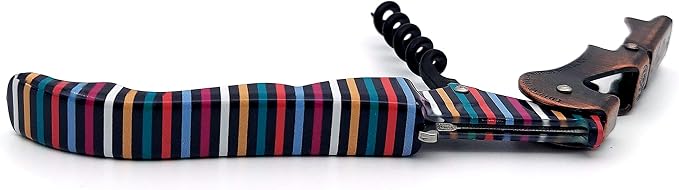 Pulltap's Genuine Collection Lined 900 Waiter's Corkscrew – Double-Hinged Wine Key with Sliding Foil Cutter – Patented Design – Made in Spain – Mil Ralles