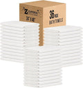ZUPERIA White Bath Towels Bulk 36 Pack (24 x 48 Inches) - 100% Cotton Economy Light Weight Towels for Commercial Use - Quick Dry, Ultra-Soft, and Absorbent Bulk Towels