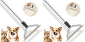 Pet Hair Remover for Carpets, Adjustable Long Handle Carpet Rake for Dog Cat Hair Removal, Powerful Carpet Hair Removal Broom, Reusable Large Fur Scraper Tool (Pack of 2)