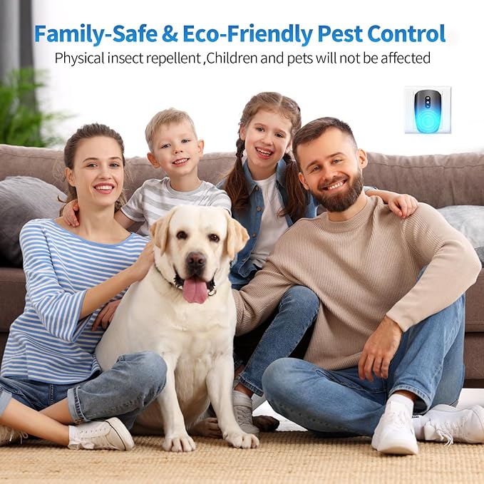 2026 Upgraded Ultrasonic Pest Repellent Indoor Insect Repeller, Pest Control, Repellent Roach, Mouse, Mosquito, Mice, Spider, Bugs, Ant, Rodent Repellent Ultrasonic Plug in, 3 Mode Switching, 6 Packs