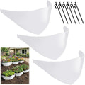 Hillside Planters for Slopes Set of 3(40" W X 16" H) with 6 Ground Stakes, PE Dirt Slopes Hillside Erosion Control, Retaining Wall Blocks Landscaping for Yard, Flower Bed