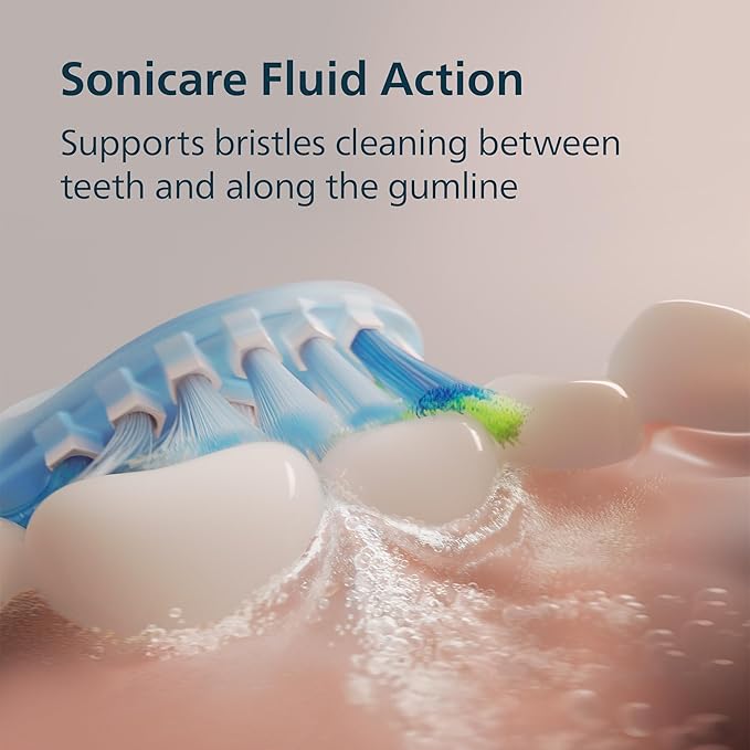 Philips Sonicare 5900 Series Electric Toothbrush, Pressure Sensor, 6 Brushing Settings, SmarTimer, BrushPacer, 21-day Runtime, Gentle Professional-Clean Feel, for Sensitive Gums, Light Pink, HX7132/02
