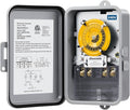 DEWENWILS 24-Hour Mechanical Timer Switch - 208-277VAC DPST, 5HP 40A, Metal Enclosure, Weatherproof Heavy Duty, Manual Override, Ideal for Pool Pump, Water Heater, HVAC Sytem, Lights, Fans, ETL Listed
