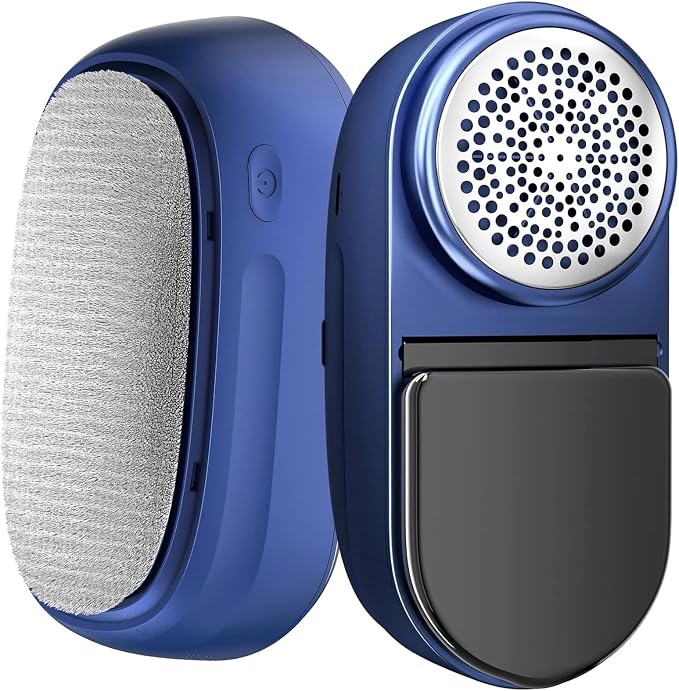 Fabric Shaver Lint Remover and Lint Brush Rechargeable, 2600mAh Portable Sweater Defuzzer Lint Shaver, 2-Speed Adjustment, Removes Lint, Pill, & Fuzz (Color : Blue)