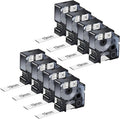 NineLeaf 8 Pack Compatible Labels Tape Replacement for Dymo 18057 3/4 inch Black on White Heat Shrink Tube Labels 19mm x 1.5m for Wires and Cables Use in Rhino 4200 5200 5000 6000 3M Label Maker
