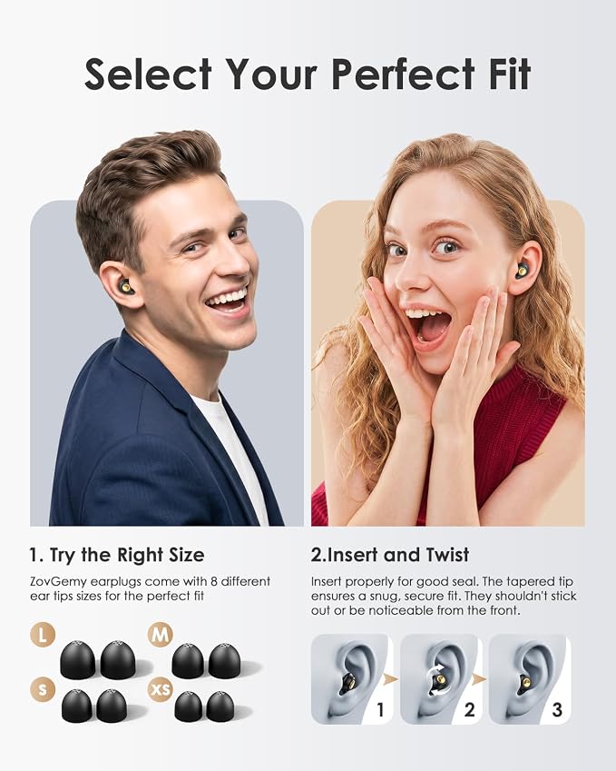 Bulk Ear Plugs 45dB Noise Reduction, Soft Foam Disposable Earplugs for Sleeping, Snoring, Studying for Productivity and Daily Use