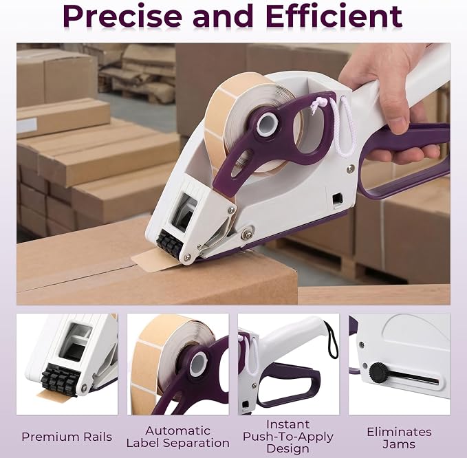 Hand Held Label Applicator, Manual Applicator Target Pasters Gun for Automatically Peel Off and Stick for Target Pasters Round Square Irregular Shape(Yh-30, 22-35mm Label Width)