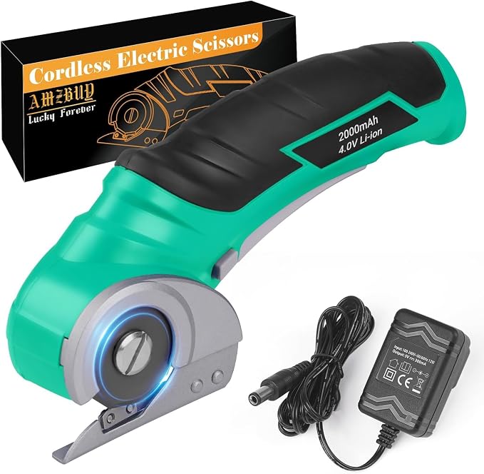 Christmas Stocking Stuffers for Men Adults Gifts Cordless Electric Scissors | Cardboard Cutter Electric Box Cutter,Rechargeable Carpet Cutter Tool with Rotary Blade, Birthday White Elephant Gifts for Him