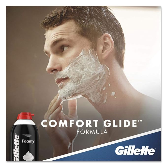 Gillette 14501 Foamy Shave Cream, Original Scent, 2 oz Aerosol, 48/Carton
