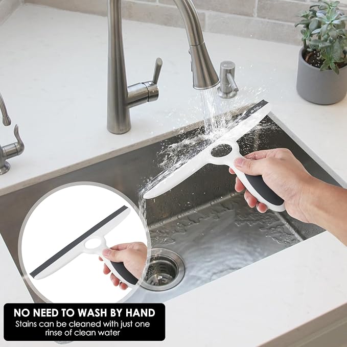 1PCS Shower Squeegee Lightweight Easy to Clean Shower Bathroom Sturdy Window Squeegee with Handle for Home