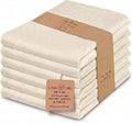 Urban Villa Kitchen Towels Cotton Dish Towels 20”x30” (Set of 6) Ivory