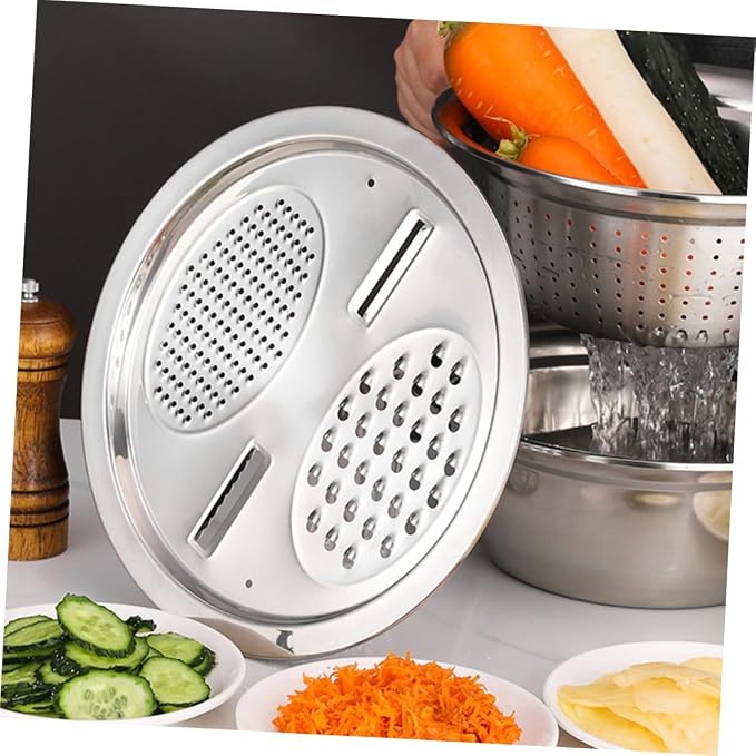 SECFOU Ergonomic Vegetable Slicer Peeler Grater Basin for Kitchen Food Strainer