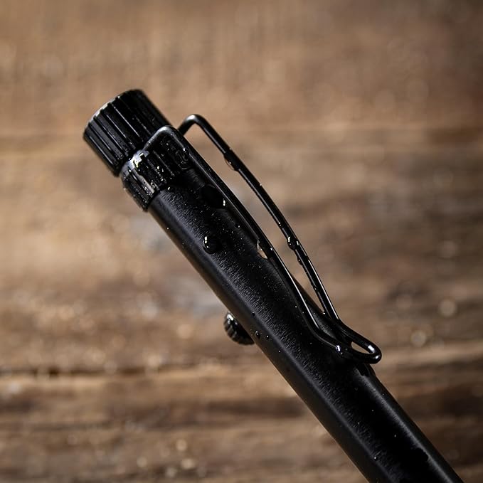Rite in the Rain Weatherproof Bolt-Action Matte Black Metal Pen, Black Ink (No. BK16) | ballpoint-pens
